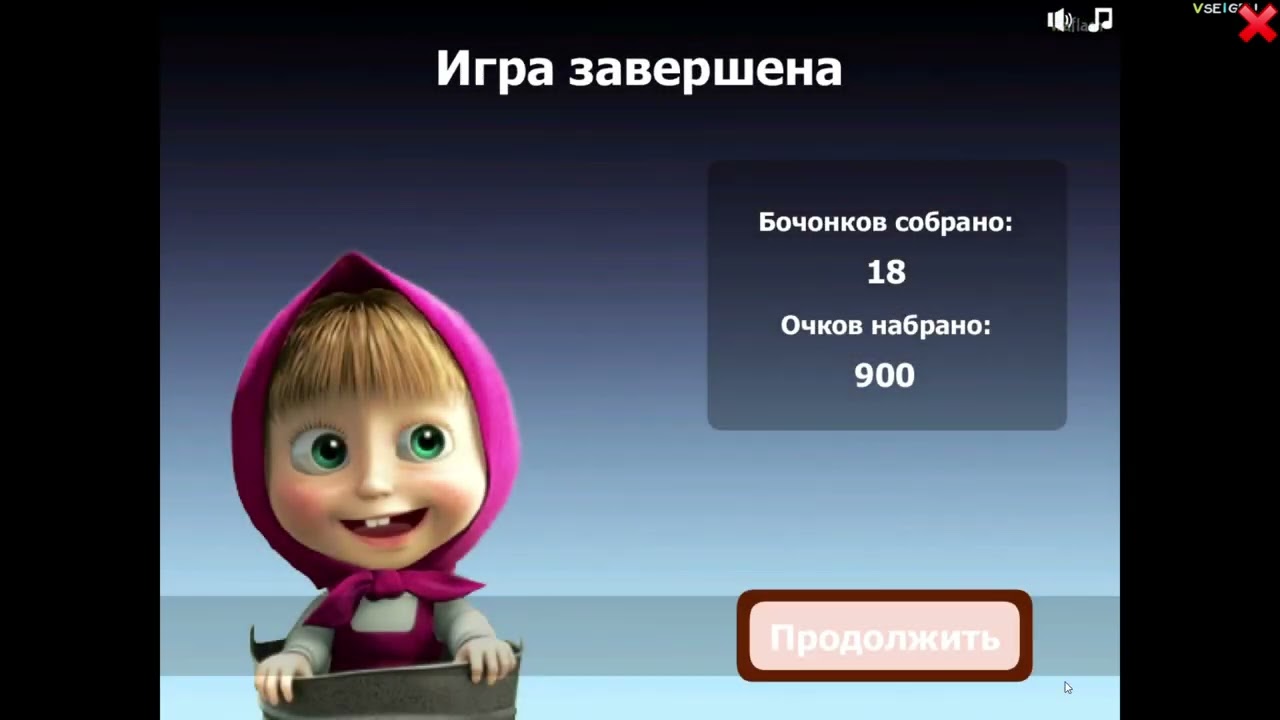 Игра Маша и Медведь  Воруй Мед!   прохождение