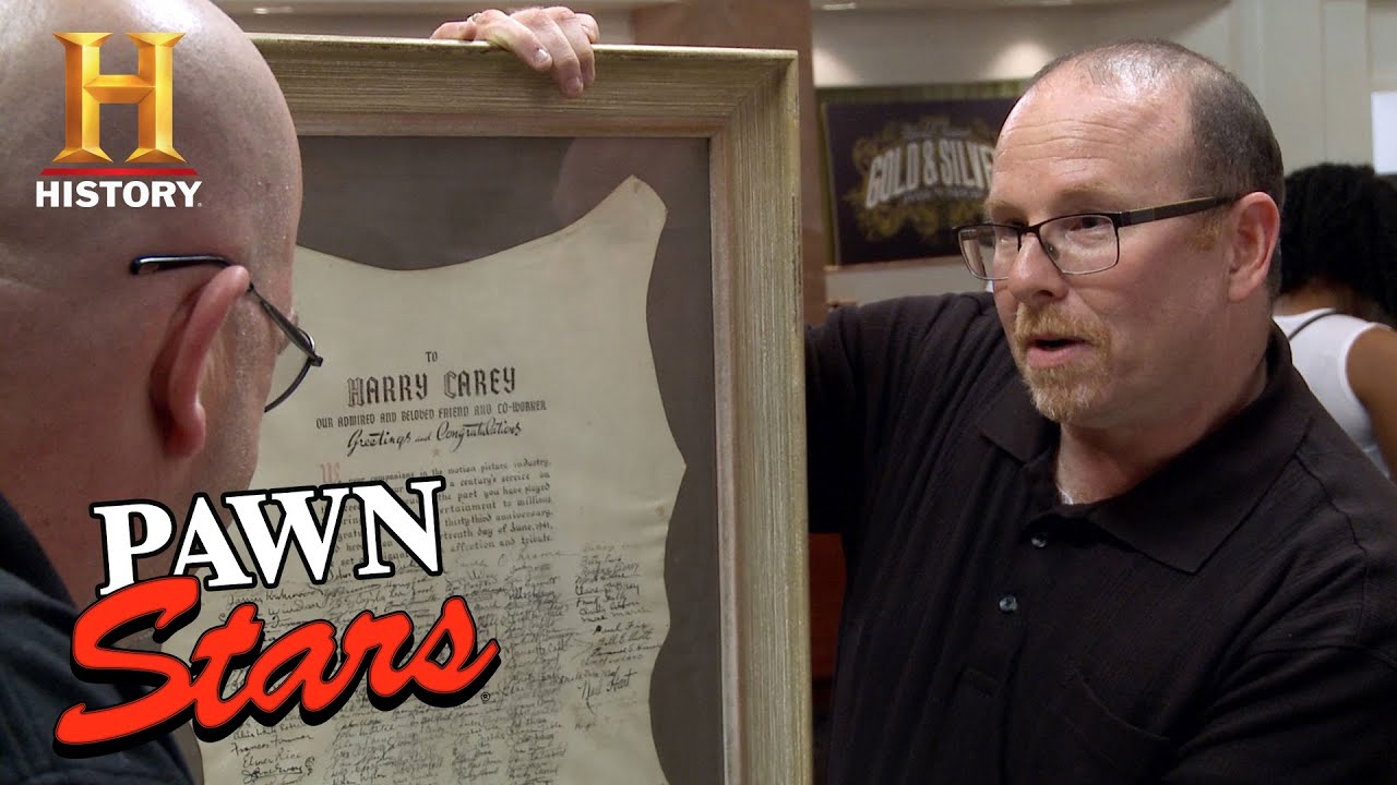 Appraisal of Rare Hollywood Autographed Document Upsets Owner | Pawn Stars
