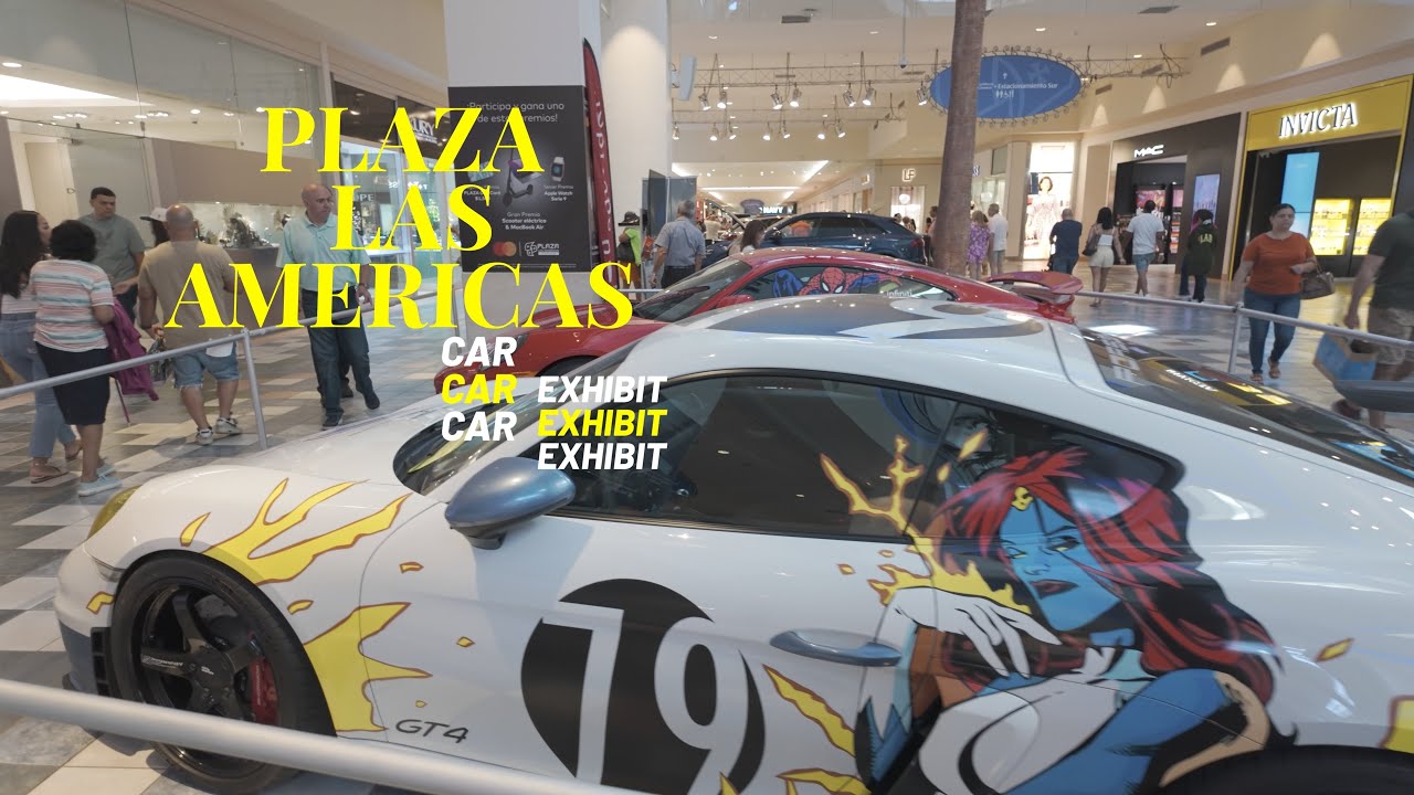 Plazas Las America Car Exhibit 🚗.            Autos de Hollywood en Plaza