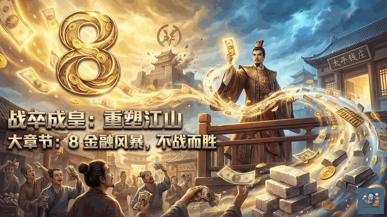 不用刀剑也能灭国？他发行的这一张纸片，竟然掏空了敌国的国库！战卒成皇：重塑江山 第8大章 金融风暴，不战而胜 