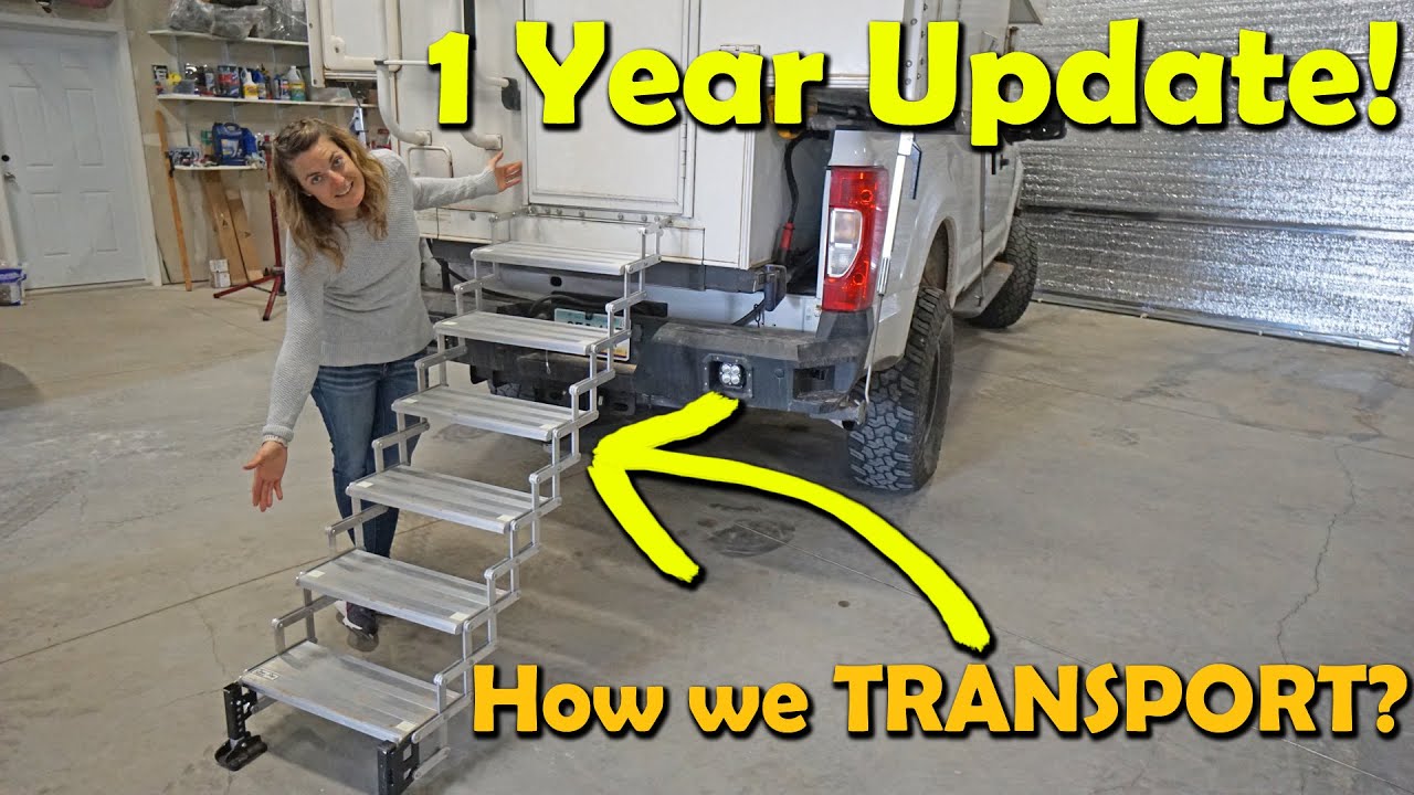 How to transport Truck Camper Stairs OFF ROAD??  Torklift Smartstep with Landing Gear!