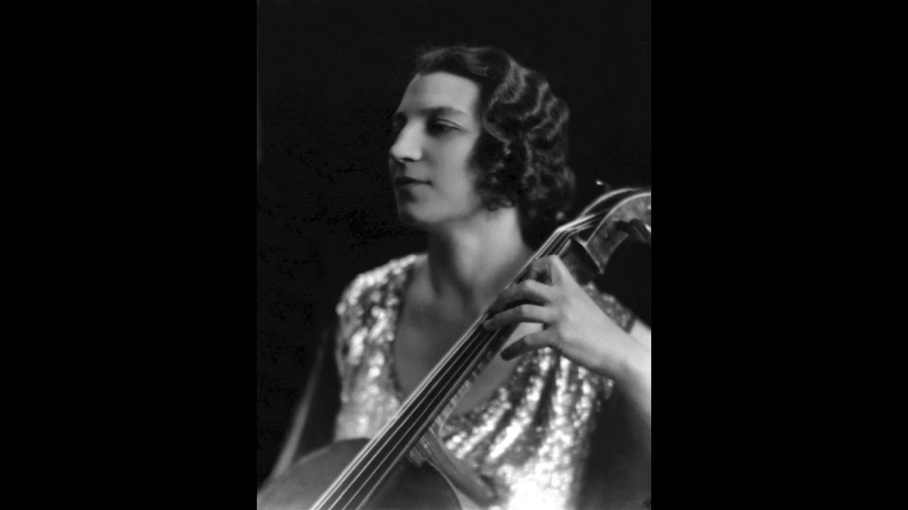 Guilhermina Suggia ('cello) - Allemande (Senaille, arr. Salmon) (1923)