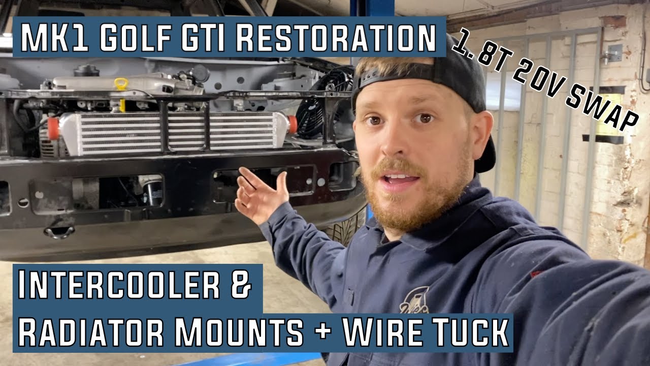 Intercooler & Radiator Mounts + Wire Tuck  - 1983 Mk1 Golf GTI Campaign Restoration 1.8 20v t Swap