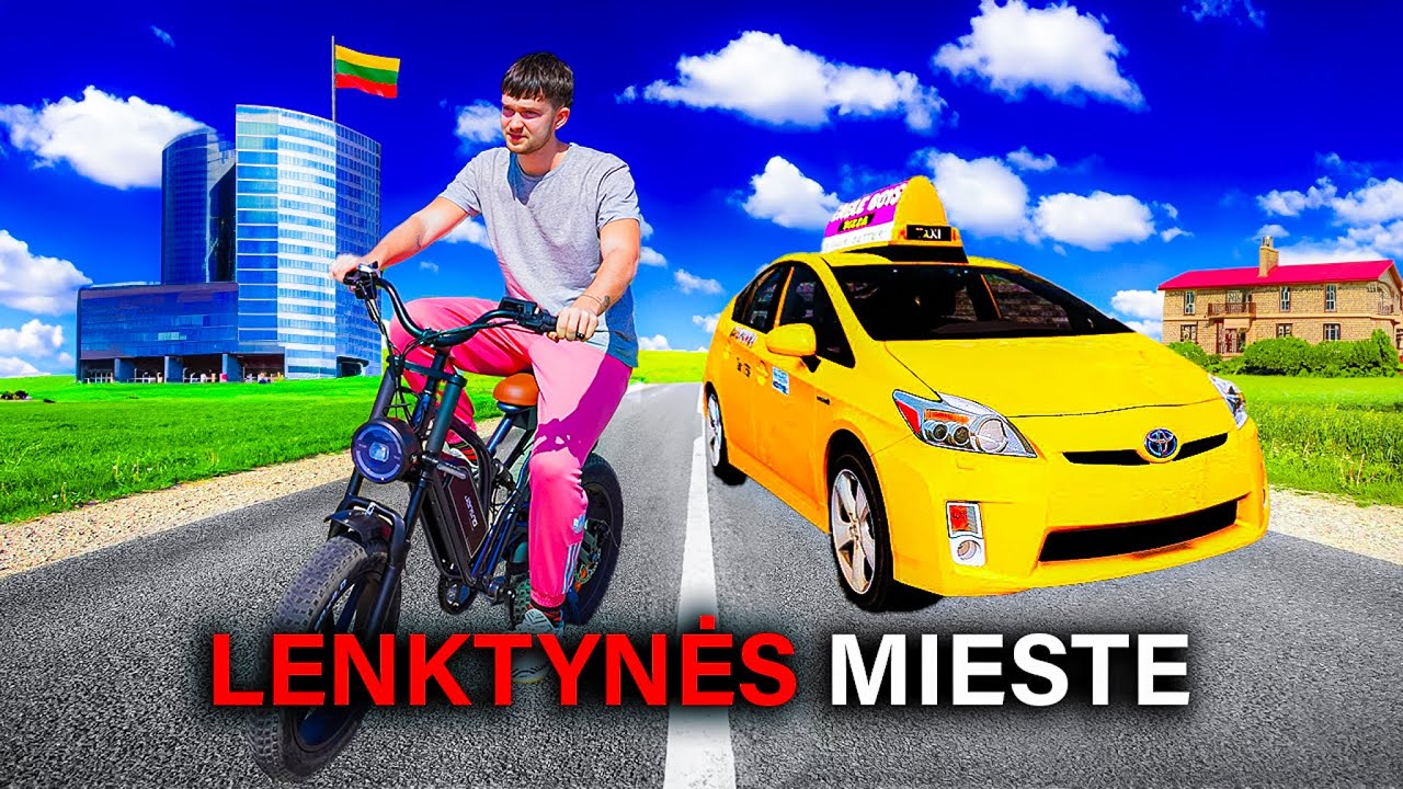 Lenktynės iki DARBO (Mašina vs E-Dviratis JANSNO X50)