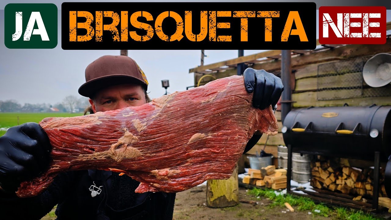 Brisquetta ja of nee - hoe stook je stabiel een off set smoker bbq - brisket flat