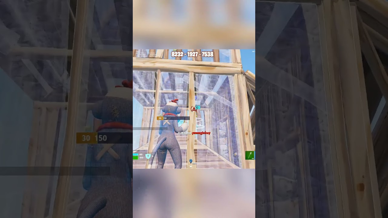 clipping kids in fortnight with the monkey skin#gaming  #fortnite