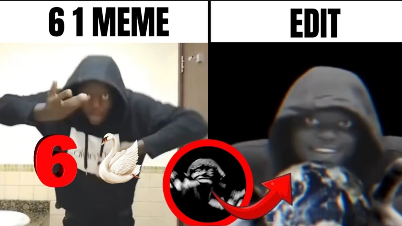 6 1 New meme Original video vs Edit 😯