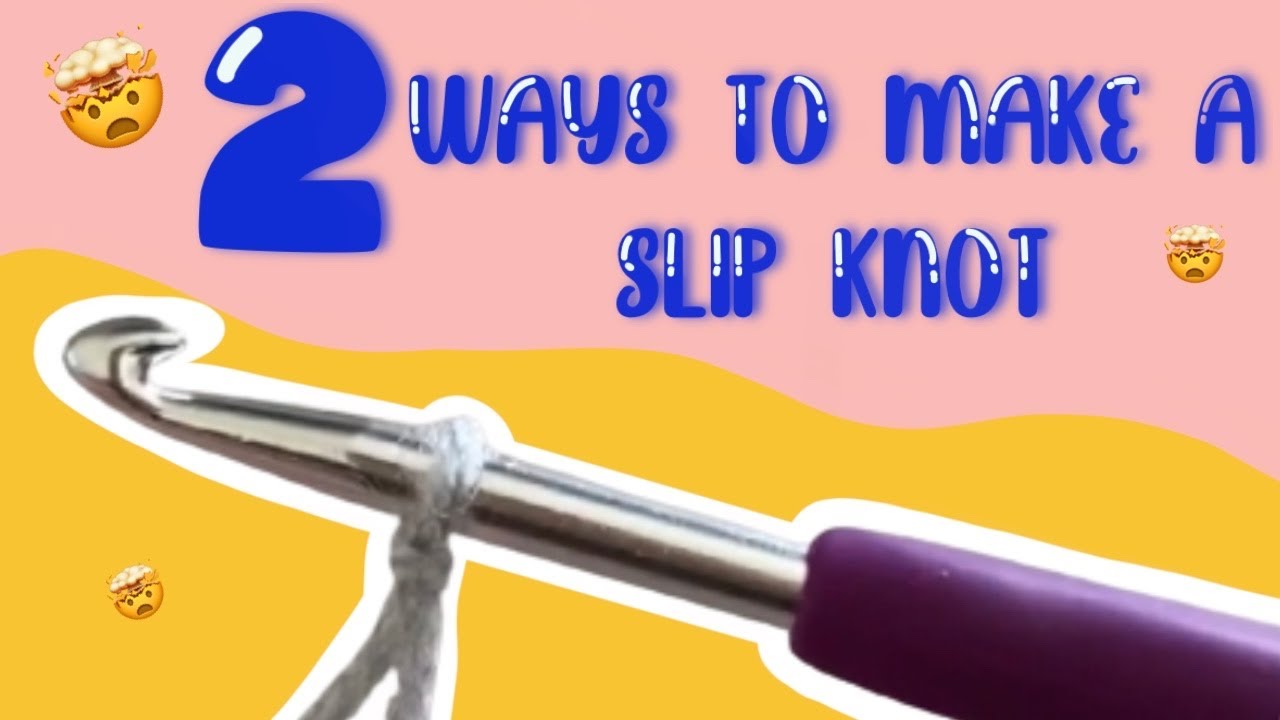 HOW TO DO A SLIP KNOT | CROCHET AND KNITTING TUTORIAL
