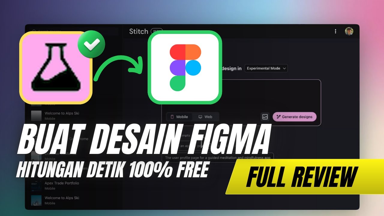 REVOLUSI DESAIN WEB! Google Stitch AI: Bikin Layout Website Keren, Instant, dan Langsung ke #figma