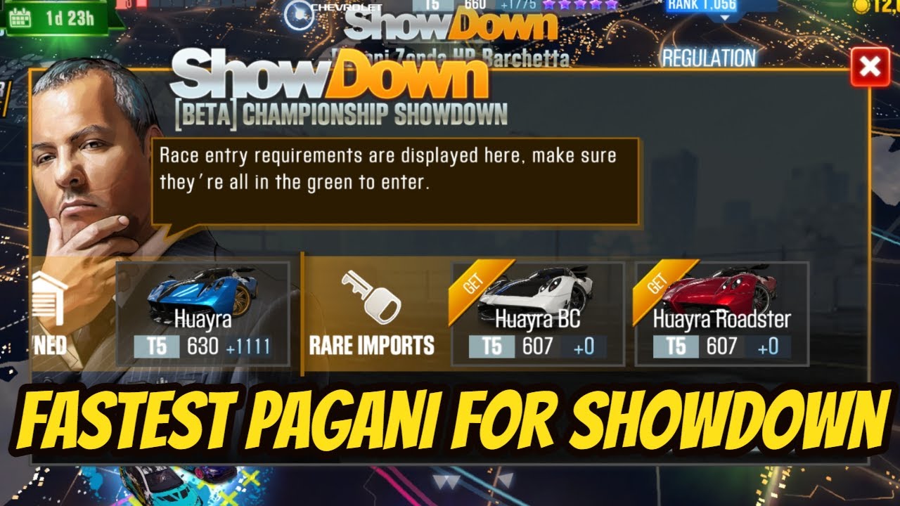 CSR2 | PAGANI SUPERCAR SCIENCE SHOWDOWN | Fastest Cars, Tunes & Expected times to reach Milestones