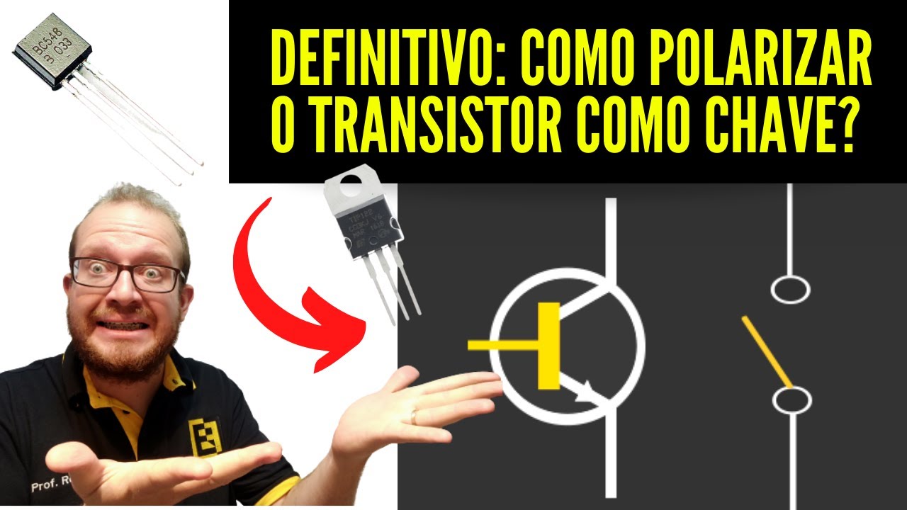 COMO USAR o Transistor BIPOLAR NPN para CONTROLAR um Relé em 5 Minutos?  Eletronica Facil