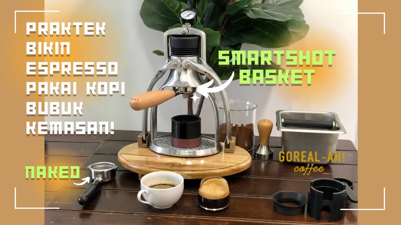 ROK Presso SmartShot Basket - praktek bikin espresso pakai kopi bubuk kemasan