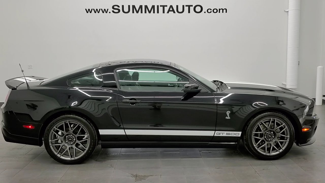 2011 FORD MUSTANG SHELBY GT500 GLASS ROOF BLACK WITH WHITE STRIPES WALK AROUND REVIEW 11616Z SOLD!