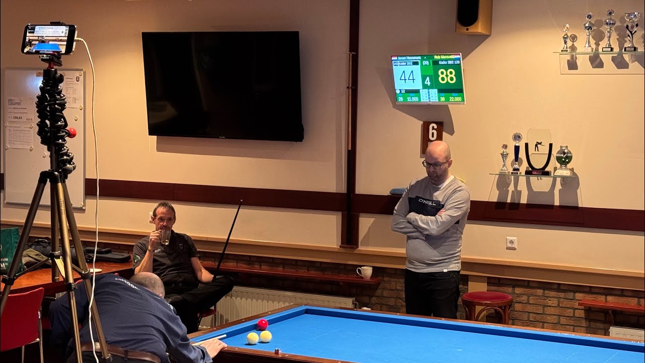 KADER 57/2 38/2 Rick Pot 120 car - Mike Hofland 180 car Bekerwedstrijd! Kijk en 🆎