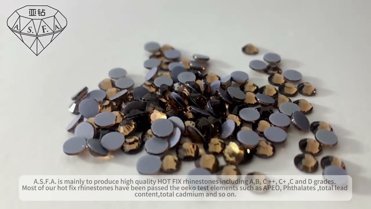 ASFA143 Smoked Topaz Hot Fix Rhinestones