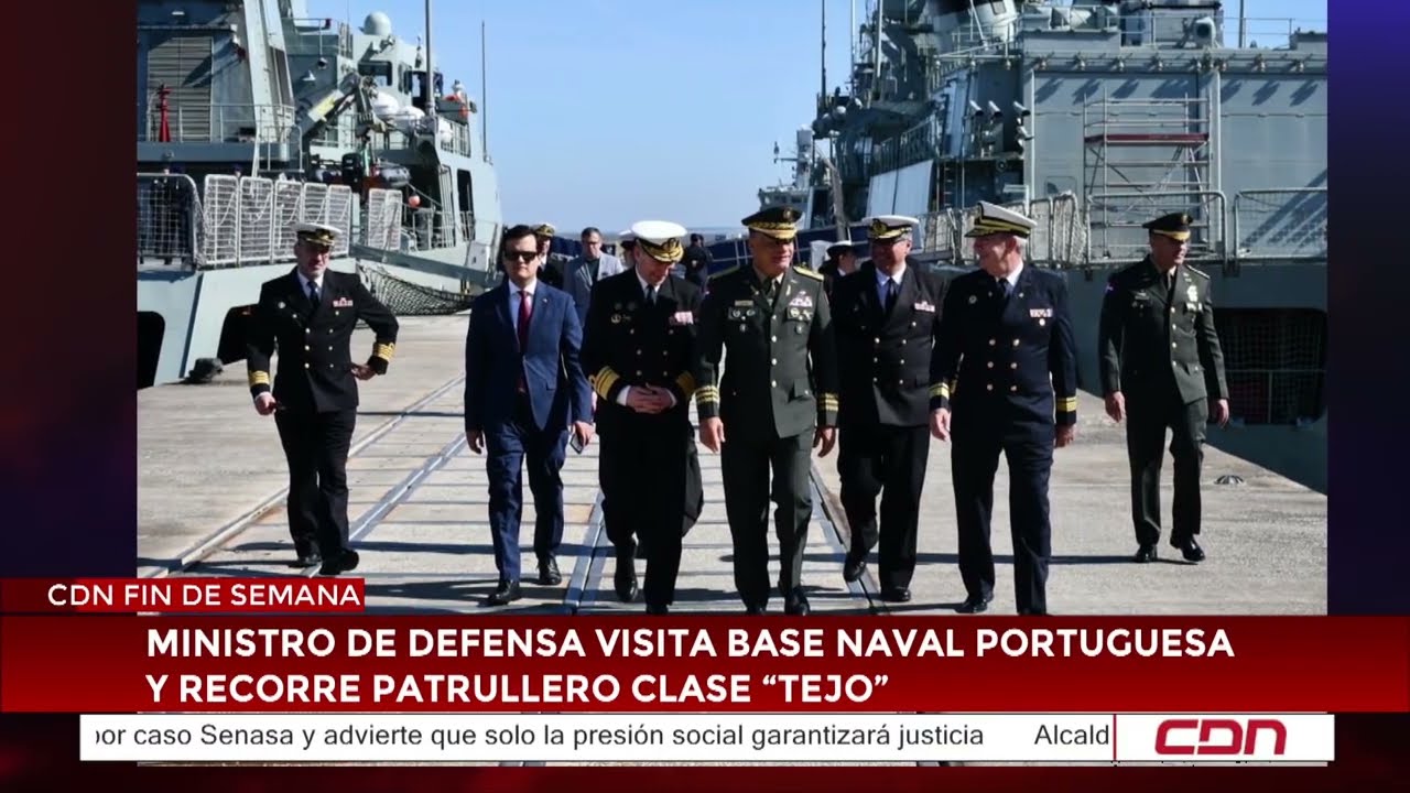 Ministro de Defensa visita base naval portuguesa y recorre patrullero clase “Tejo”