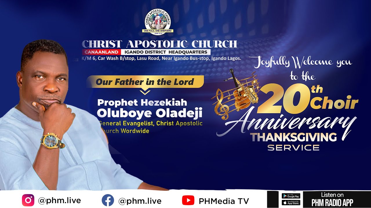 CAC Canaan Land igando choir anniversary 2025 | Amazing Grace | PHMedia Stream
