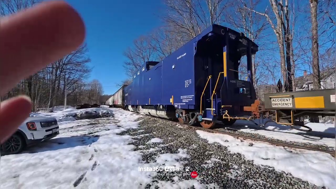 BERKSHIRE and eastern train in Gardner mass with berx 6908 and a caboose on back