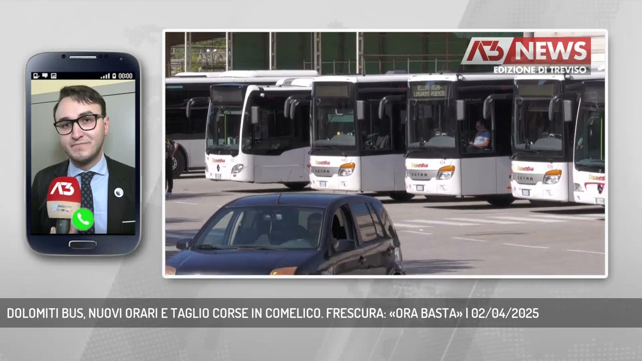 DOLOMITI BUS, NUOVI ORARI E TAGLIO CORSE IN COMELICO. FRESCURA: «ORA BASTA» | 02/04/2025