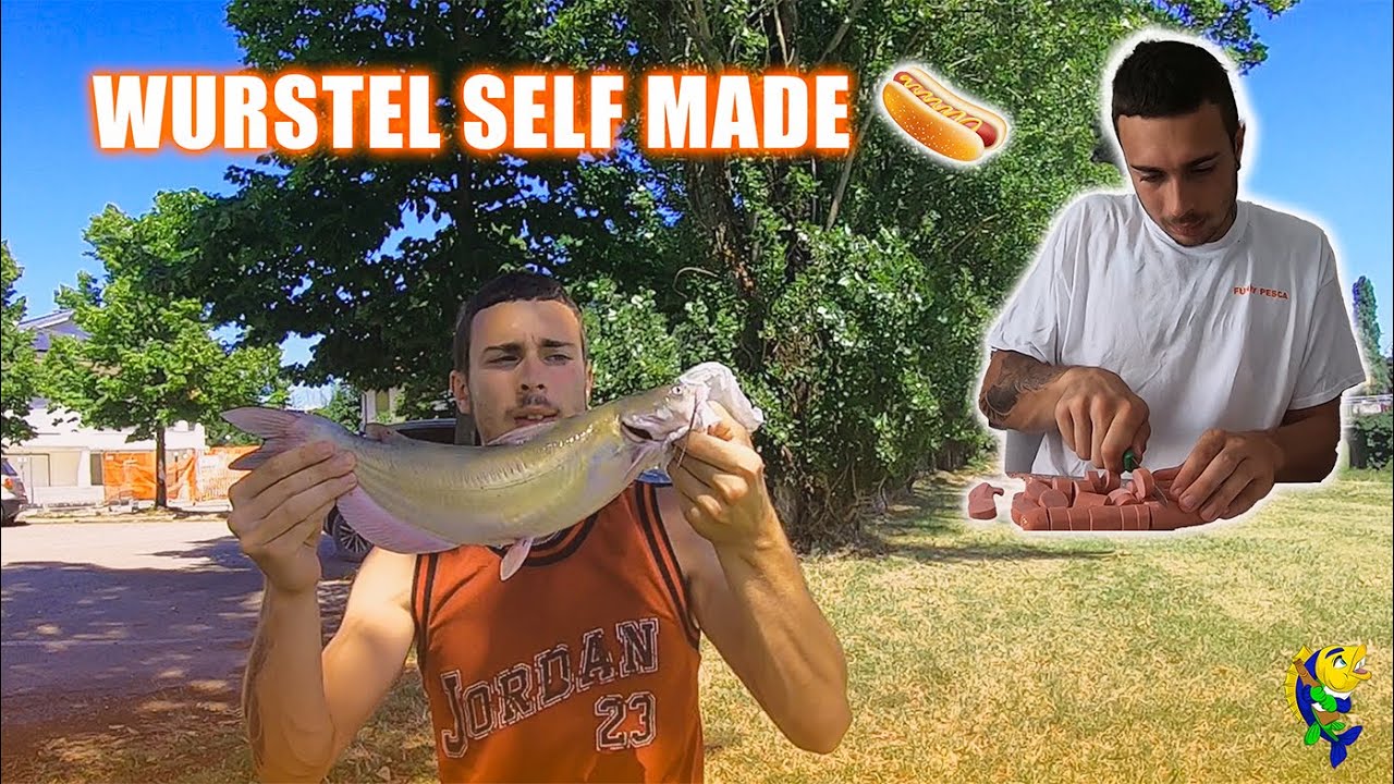 Ai PESCI GATTO piace il WURSTEL! ESCA SELF MADE per PESCARE grossi PESCI GATTO in CANALE!
