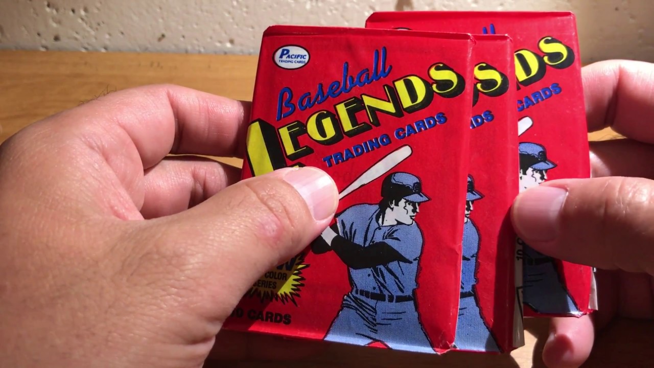 ASMR Whisper and Gum Chewing: 1989 Baseball Legends Wax Pax Opening