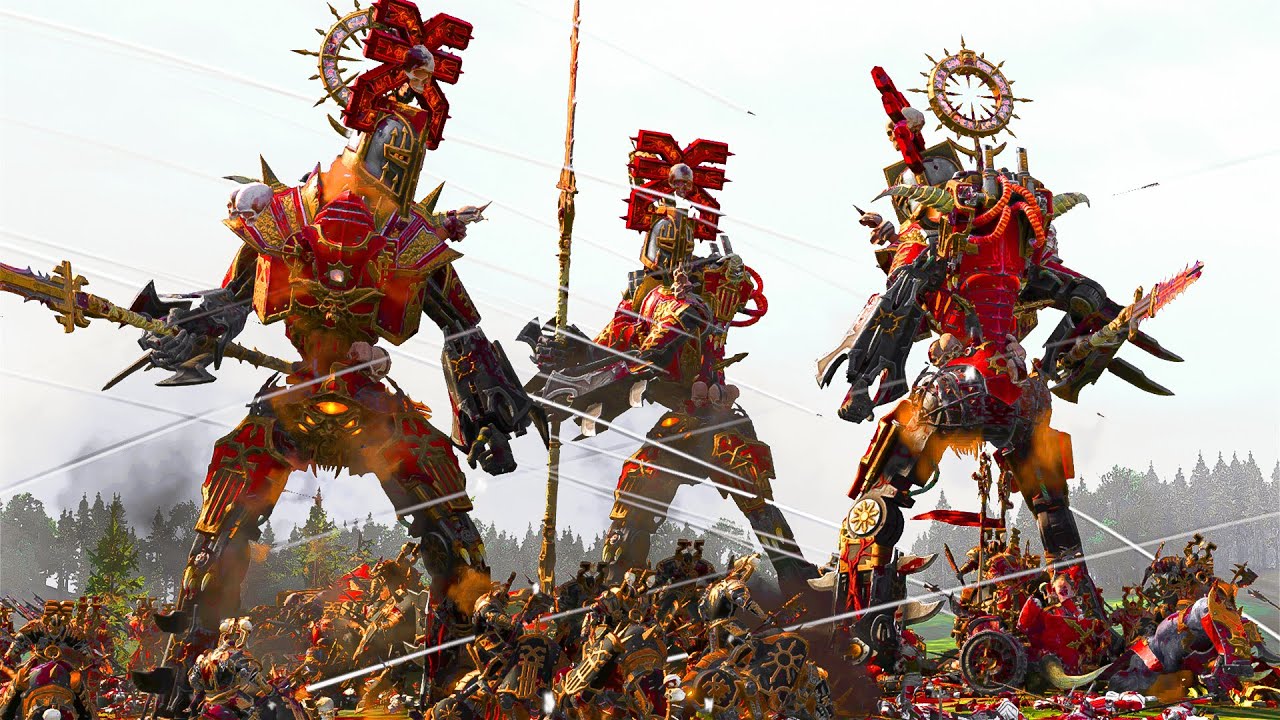Trajann's Blood Titan of Khorne - THE EMPIRE and DWARFS vs KHORNE - TotalWar Warhammer 3