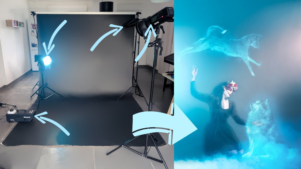 J’ai transformé mon salon en studio pour créer cette image d’Halloween