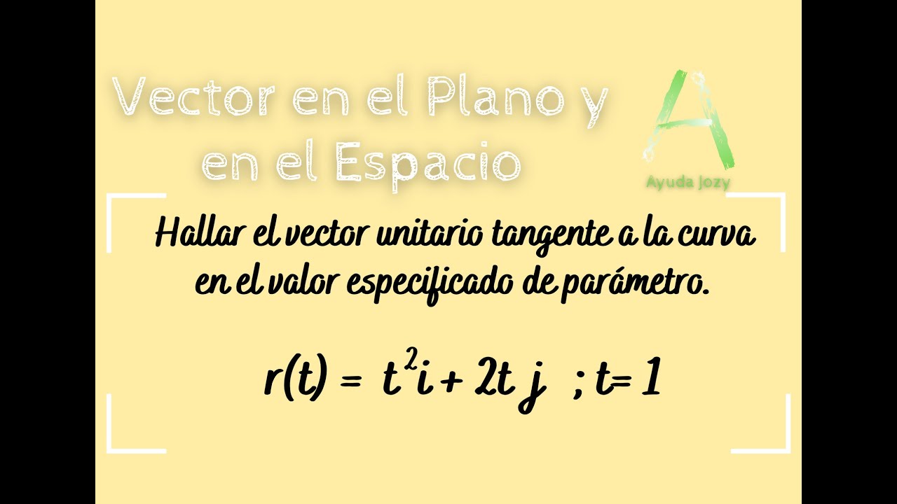 Hallar el vector unitario tangente a la curva en el valor especificado de parámetro...