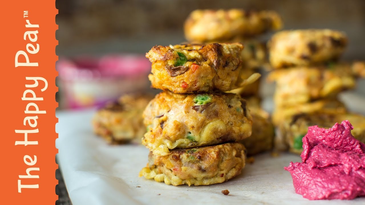 SWEET POTATO FRITTER | VEGAN | THE HAPPY PEAR