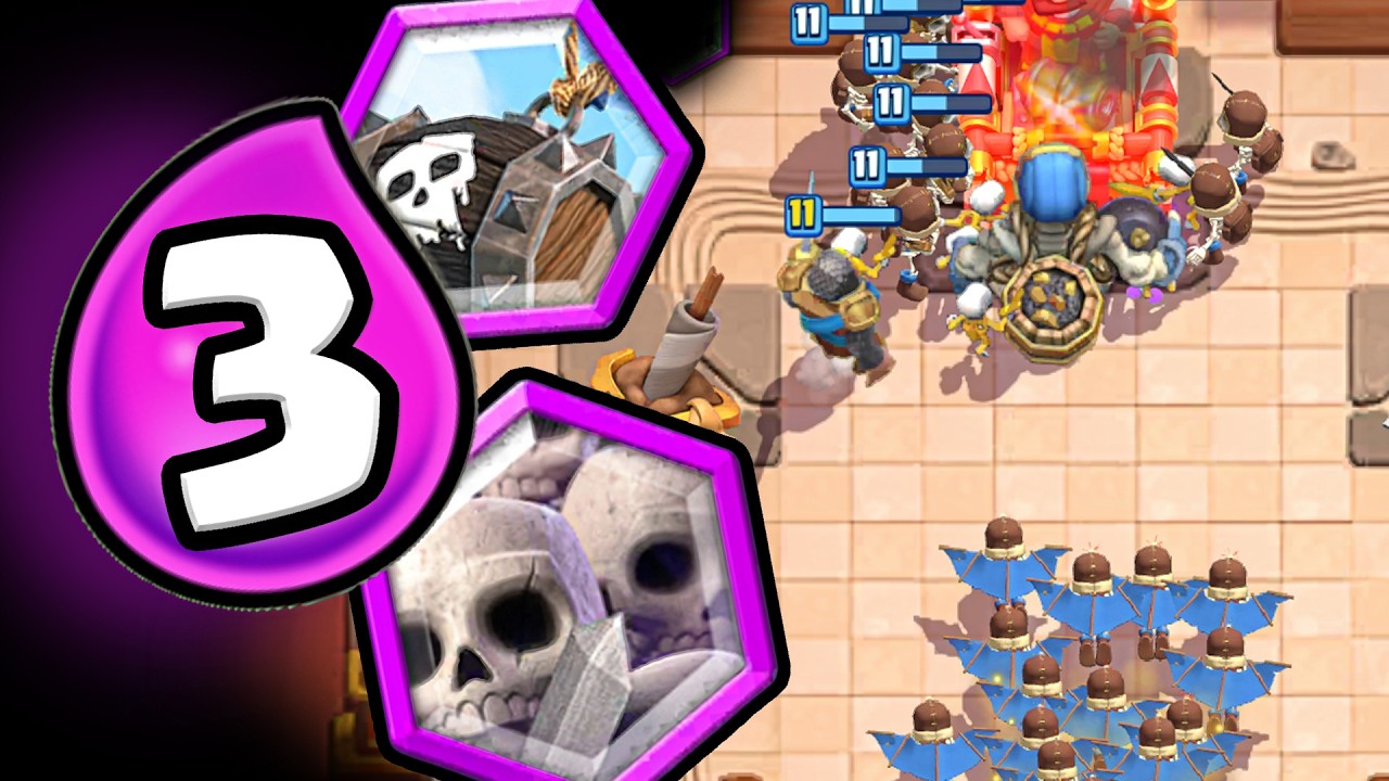 Using ONLY 3 ELIXIR Cards in C.H.A.O.S Mode!