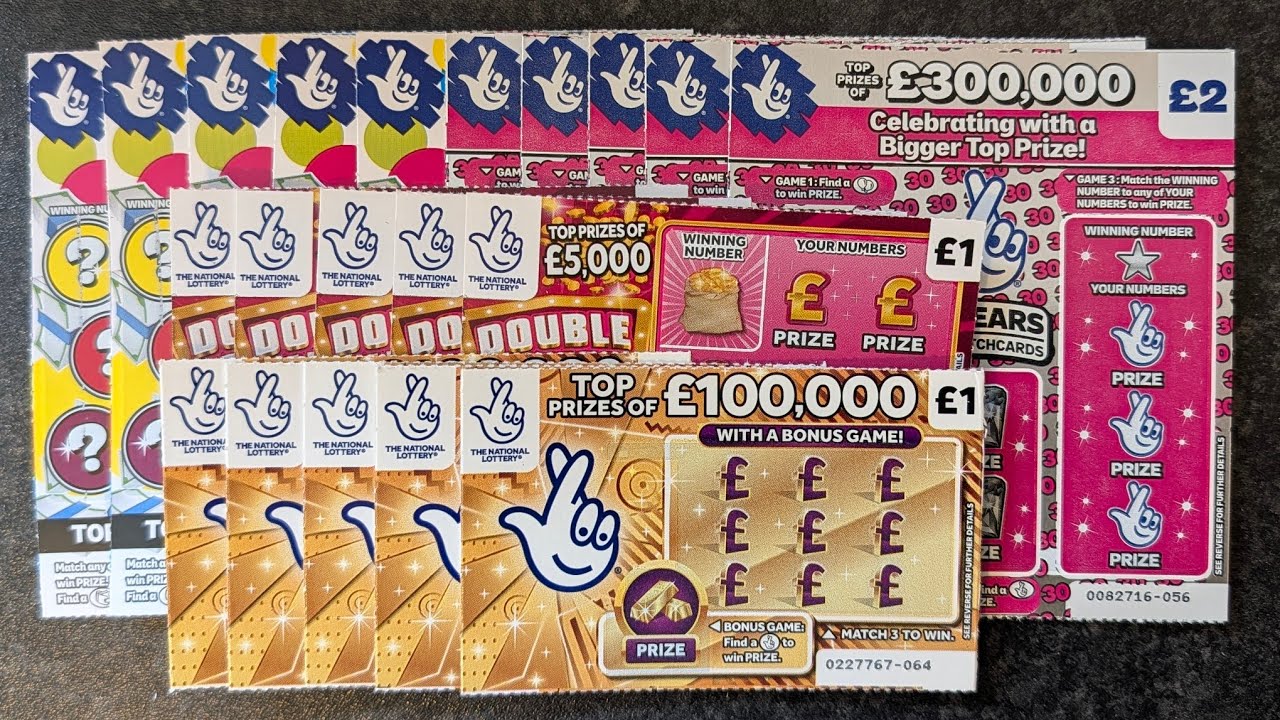 Набор лотерейных скретч-карт Allwyn National Lottery номиналом 1 и 2 фунта стерлингов, стоимостью...