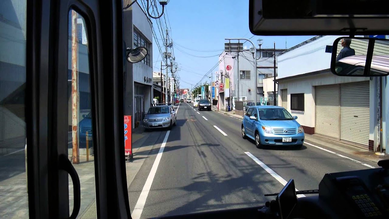 【前面展望】岩沼市民会館～北中学校（循環）～岩沼駅前【岩沼市民バス_日本縦断中!】