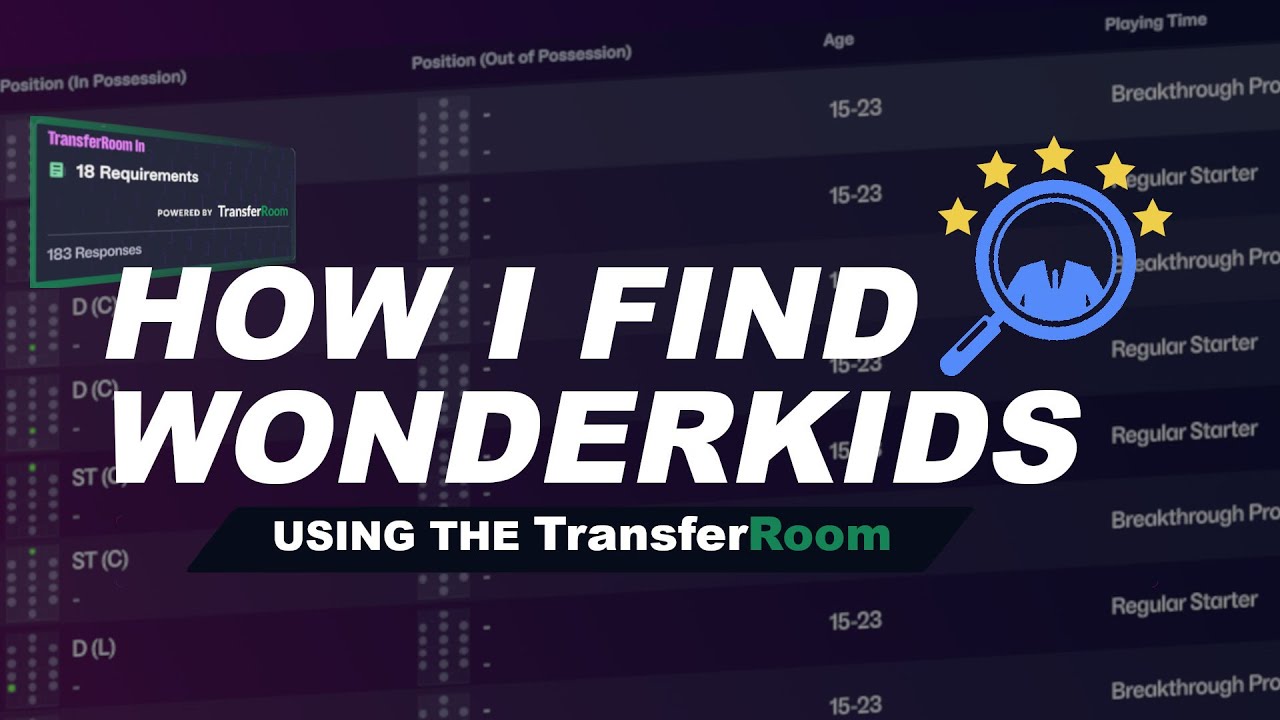 Как я нахожу вундеркиндов с помощью TransferRoom в FM26