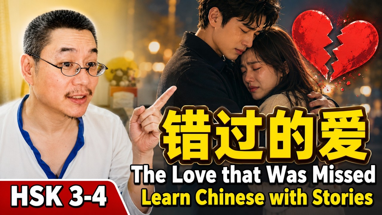 Chinese short story 66 |错过的爱The Love That Was Missed | HSK 3-4 | 听故事学中文 | 中文短篇故事