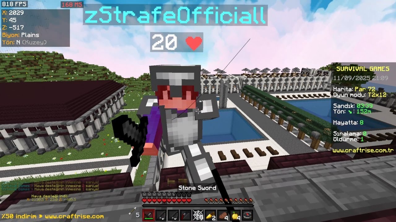Minecraft Survival Games - Twink (MCSG IN 2025) #186 #mcsg #craftrise #minemenclub