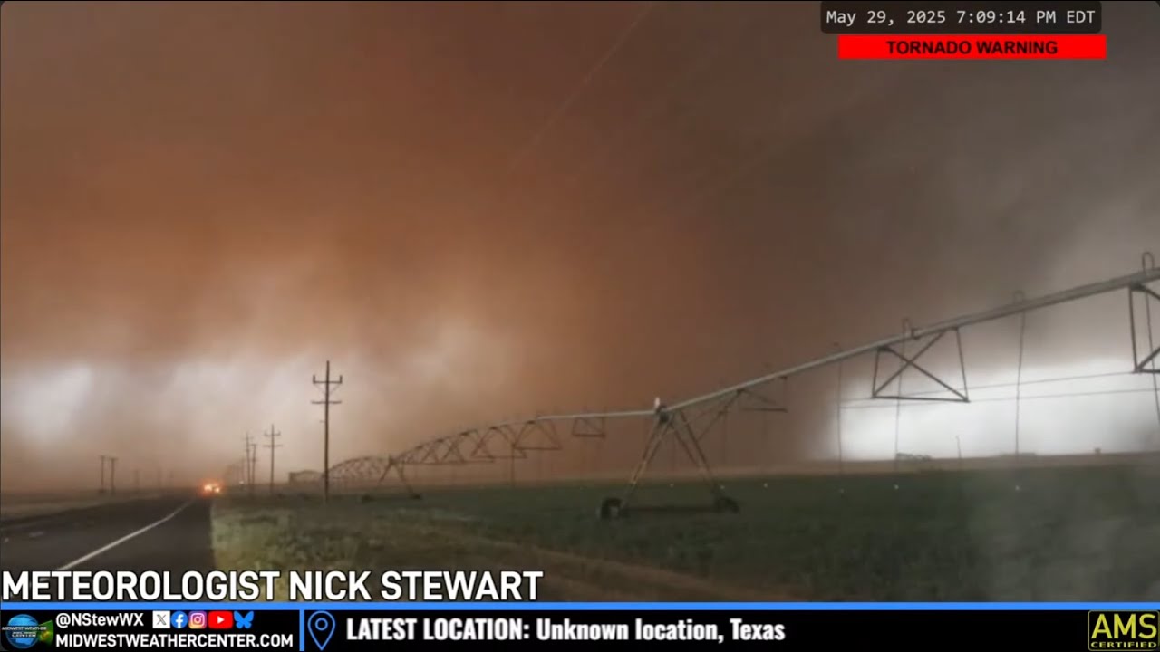 Big dusty Texas Tornadoes LIVE as it happened - 05/29/2025