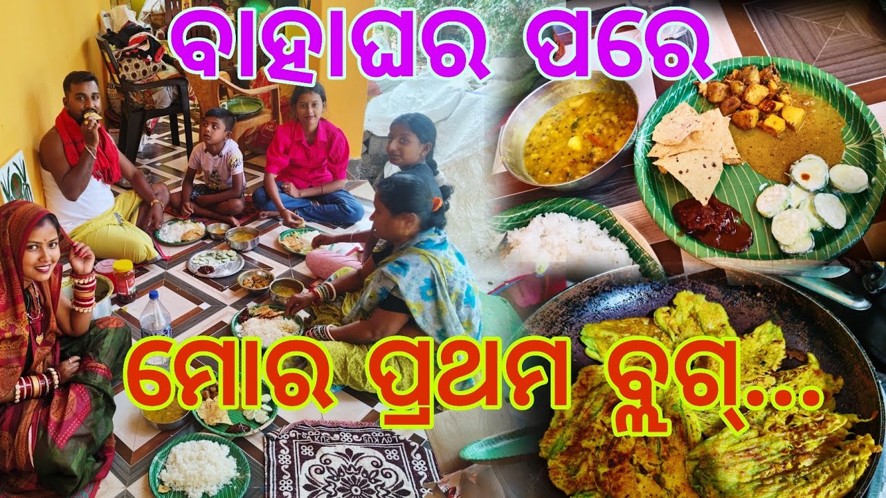  ବାହାଘର ପରର First Vlog ପରିବାର ସହ || Odia Vlog || Village Vlog