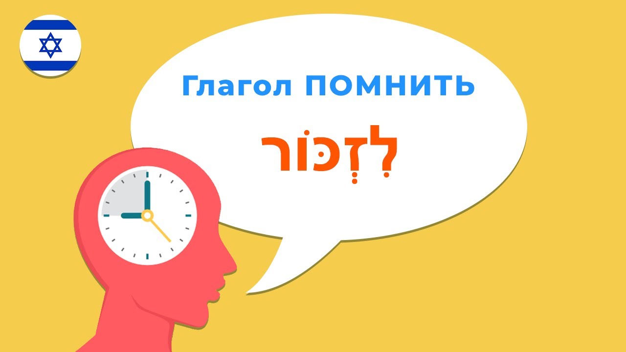 Глагол ПОМНИТЬ или ЗАПОМИНАТЬ в иврите · Глаголы иврита