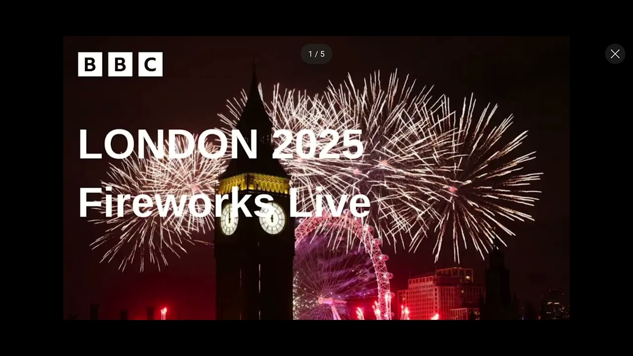 London fireworks display 2025 soundtrack part 1