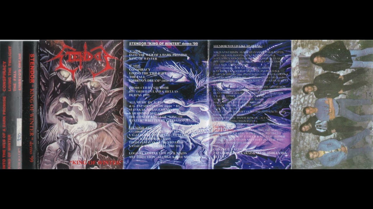Stendor (Grc) King of Winter (Demo, 1999) Power Speed Metal Greece