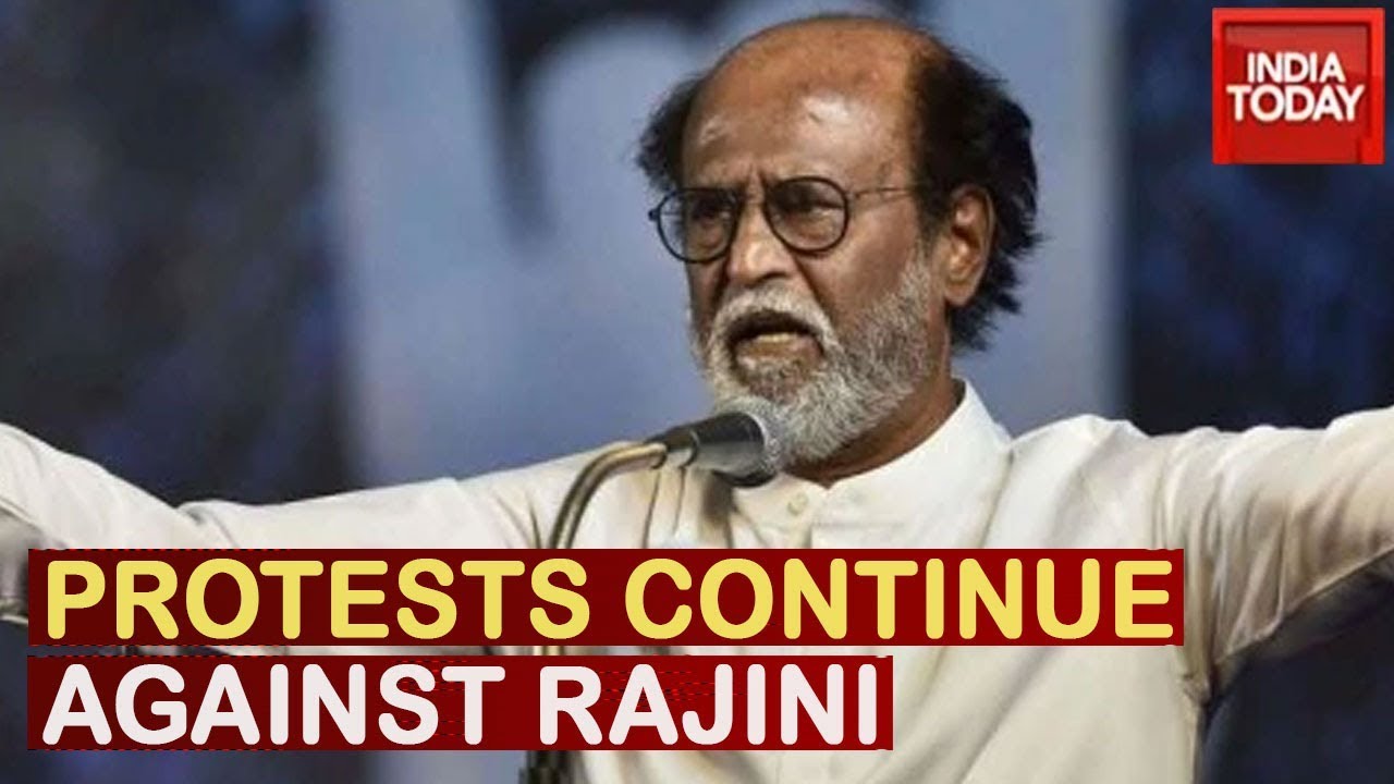 Protests Break Out For 2nd Consecutive Day In Chennai Against Rajini's Remark On Periyar