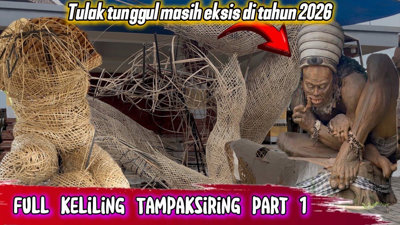 Full Keliling Tampaksiring Melihat Ogoh-Ogoh KEREN Di awal musim caka 1948