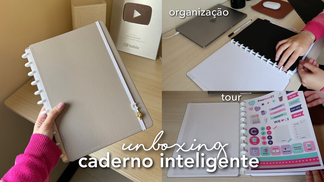 unboxing caderno inteligente ✨ | tour, organização & customização