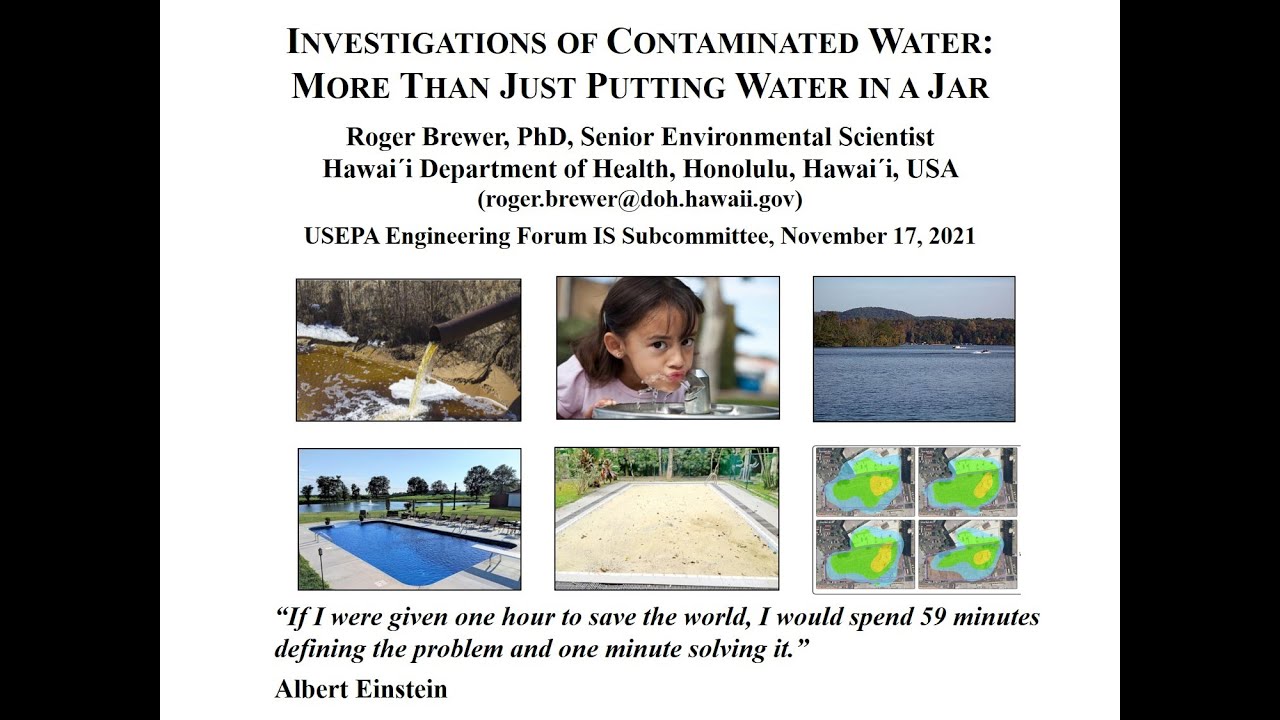 Investigation of Contaminated Water - More Than Just Putting Water in a Jar? (R Brewer Nov 2021)