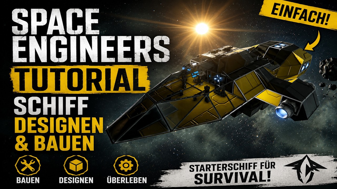 Space Engineers Tutorial Schiff designen und bauen (Einfach)