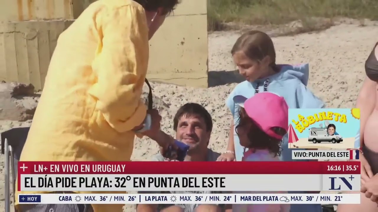 LN+ en vivo en Uruguay: recorremos las playas de Punta del Este con Robertito
