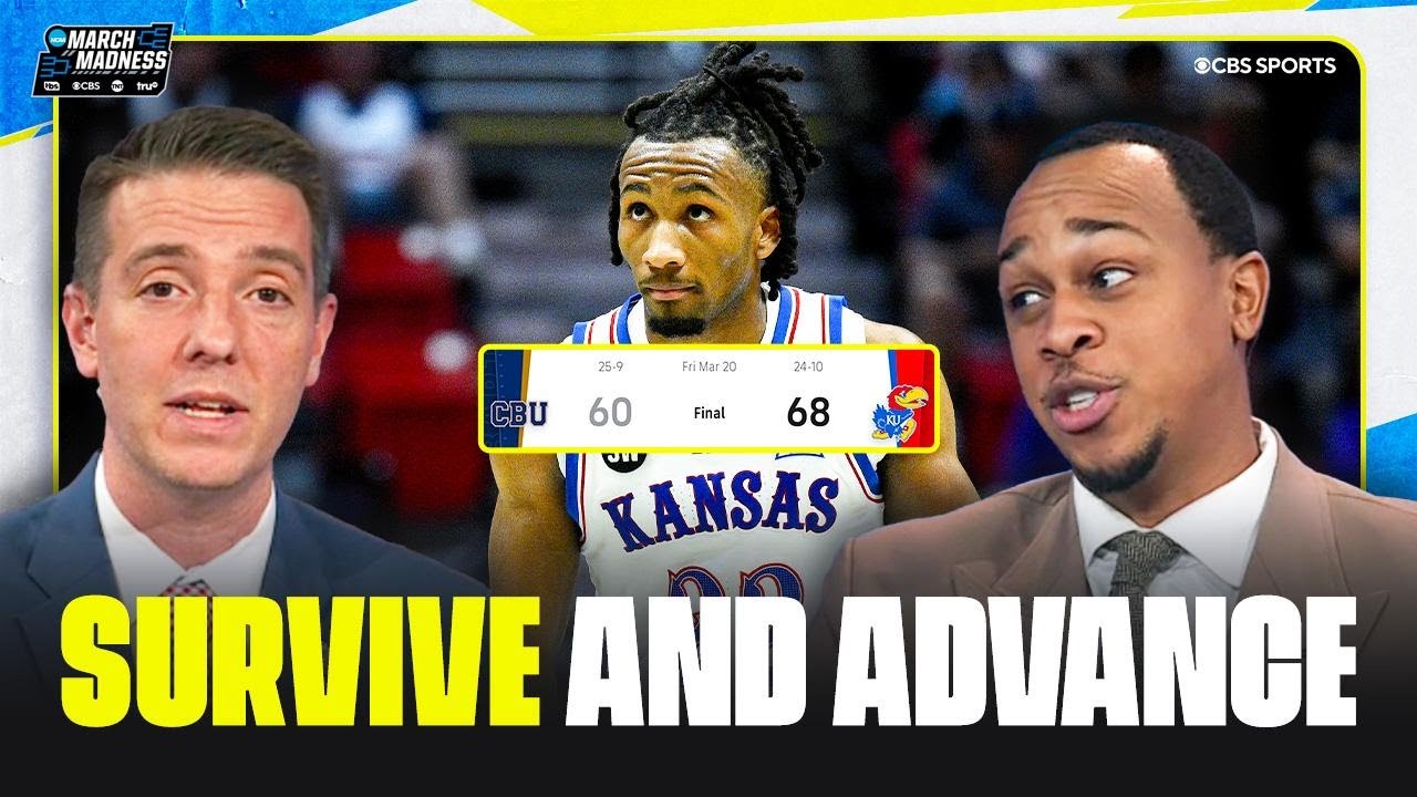 Kansas AVOIDS COLLAPSE as Darryn Peterson drops 28 points | 2026 March Madness Highlights & Analysis
