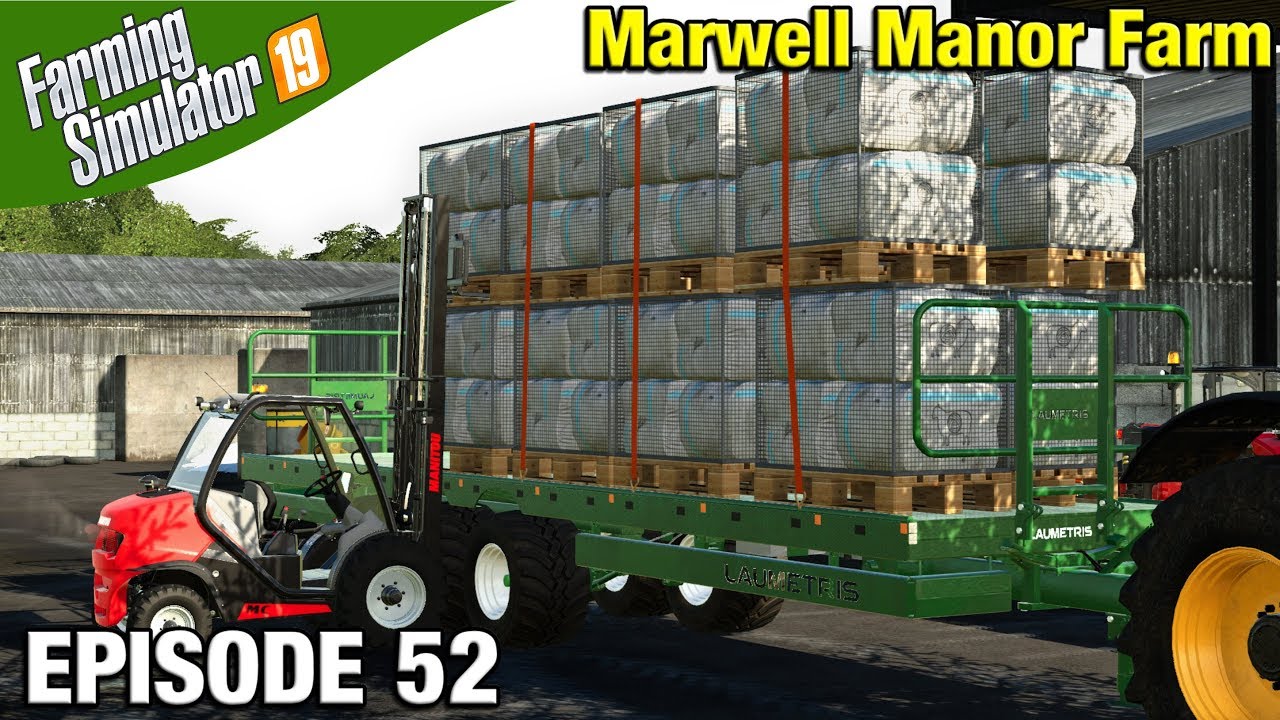 FORKLIFT WORK Farming Simulator 19 Timelapse - Marwell Manor Farm FS19 Episode 52