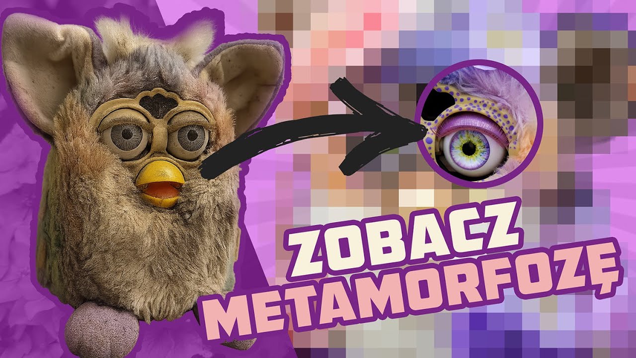 Odnawiam starego Furby – custom pełen kwiatów i brokatu!