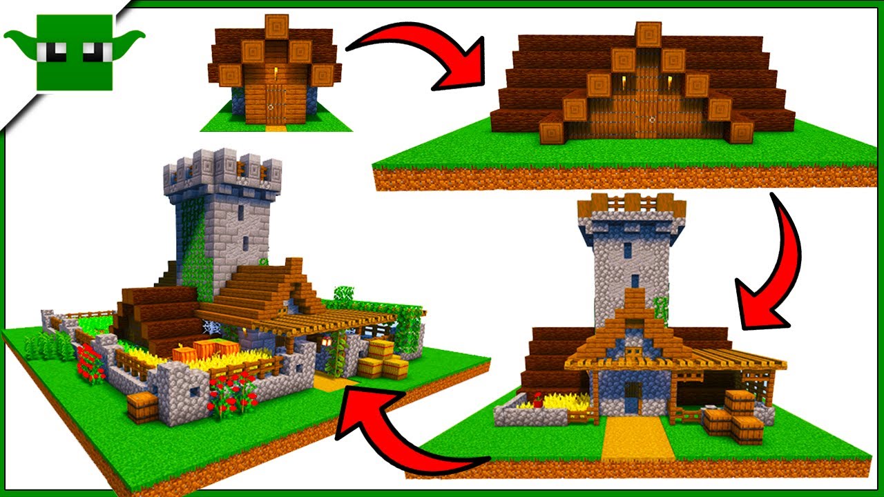 3 Easy Upgrades to a Minecraft SPRUCE Starter House - Tutorial